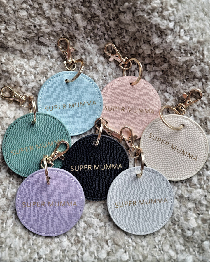 Super Mumma Sage Green Keyring