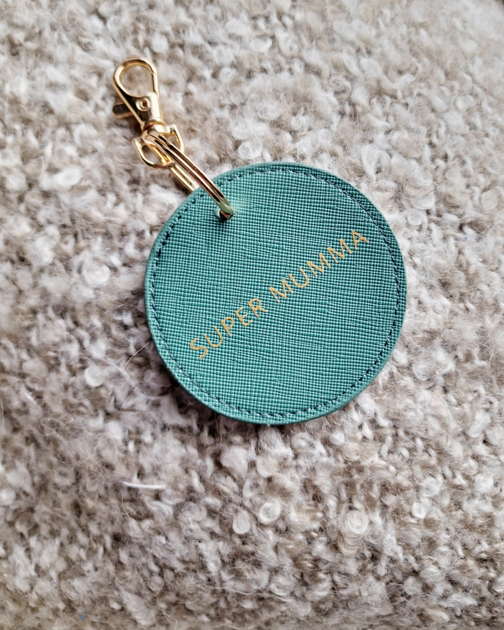 Super Mumma Sage Green Keyring