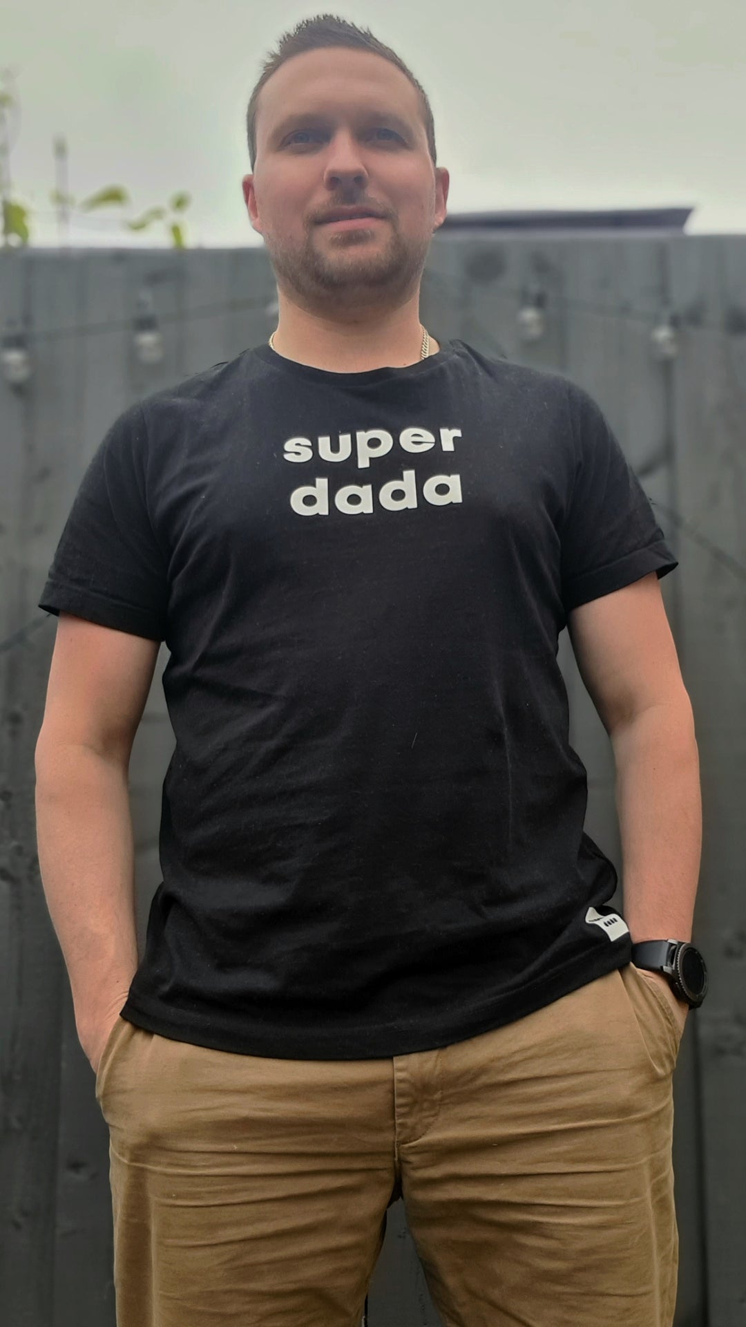 Organic Cotton Black Super Dada Tee