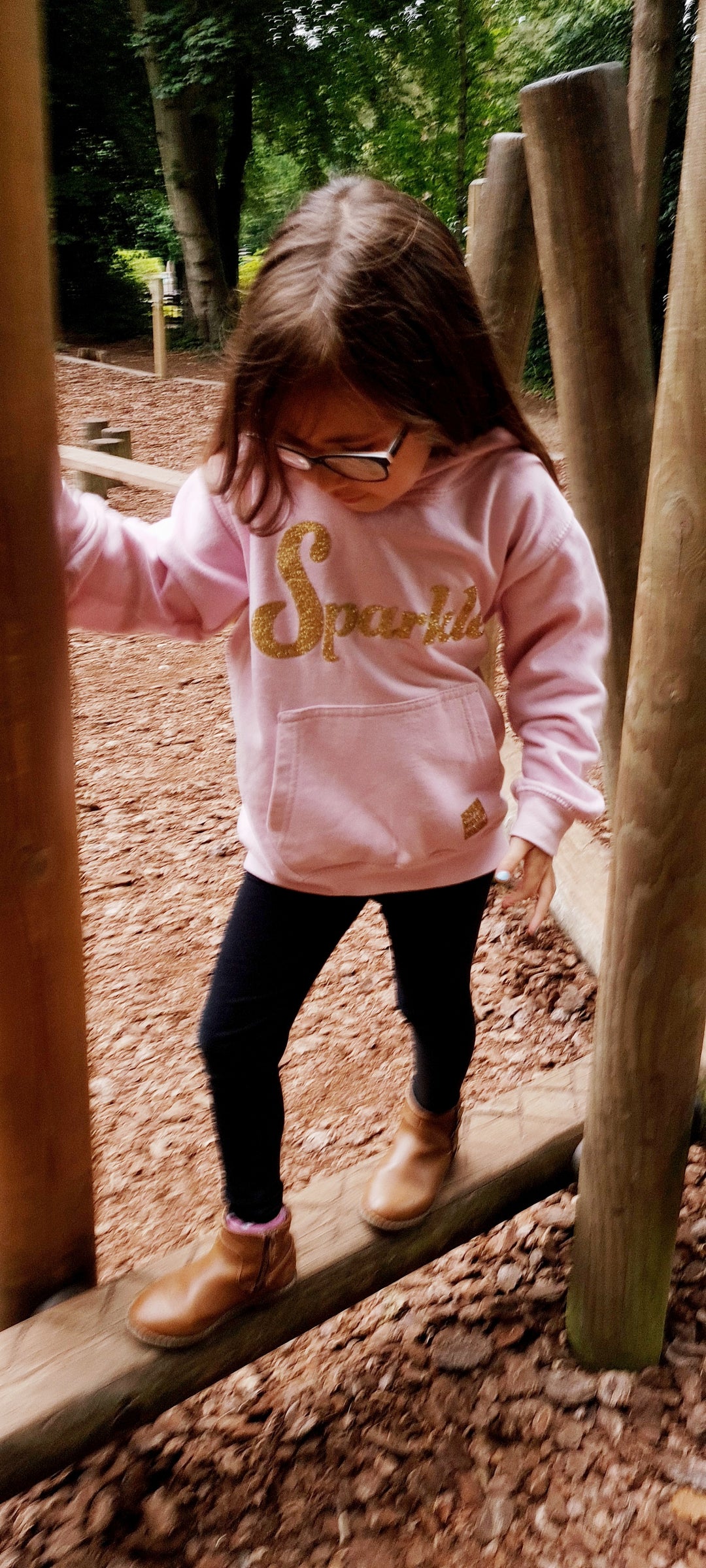 Pink & Gold Sparkle Hoodie