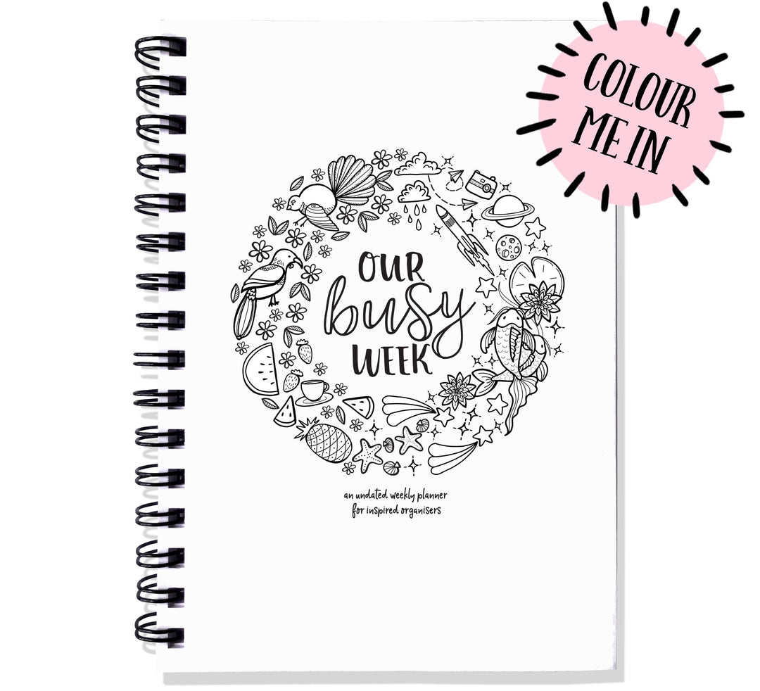 Blueberry Co Our Busy Week Planner Journal - Mumma and Mia