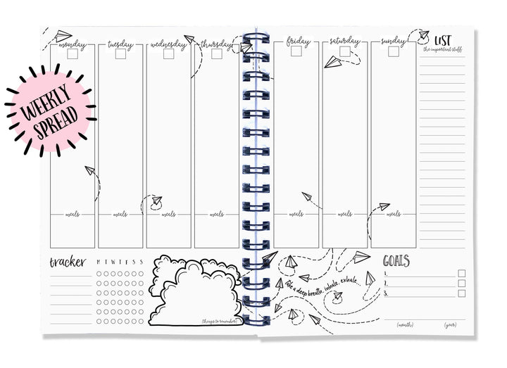 Blueberry Co Our Busy Week Planner Journal - Mumma and Mia