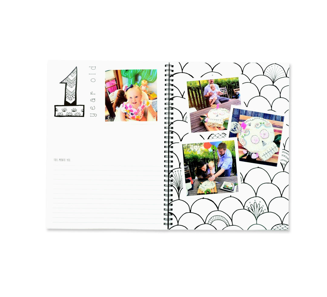 Blueberry Co The Monochrome Baby Book Rainbow Edition - Mumma and Mia