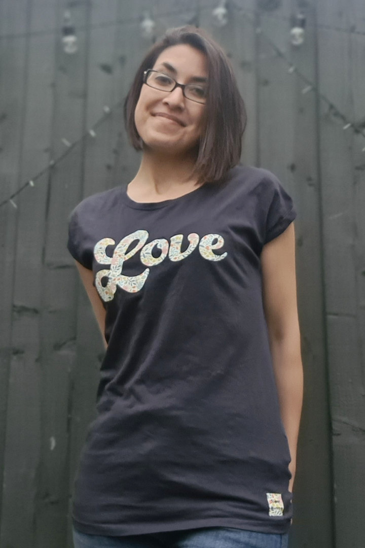 Floral Love Navy Tee