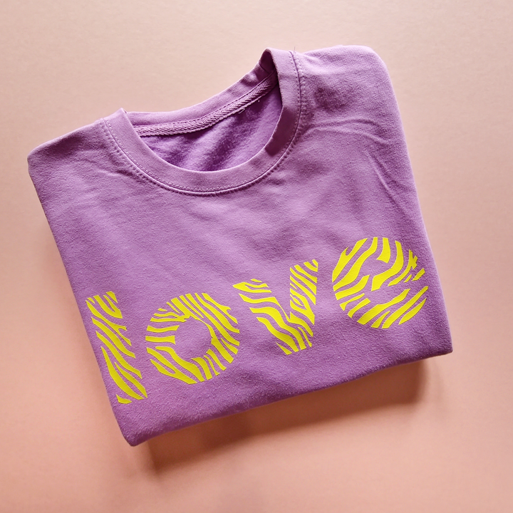 Love Print Sweatshirt