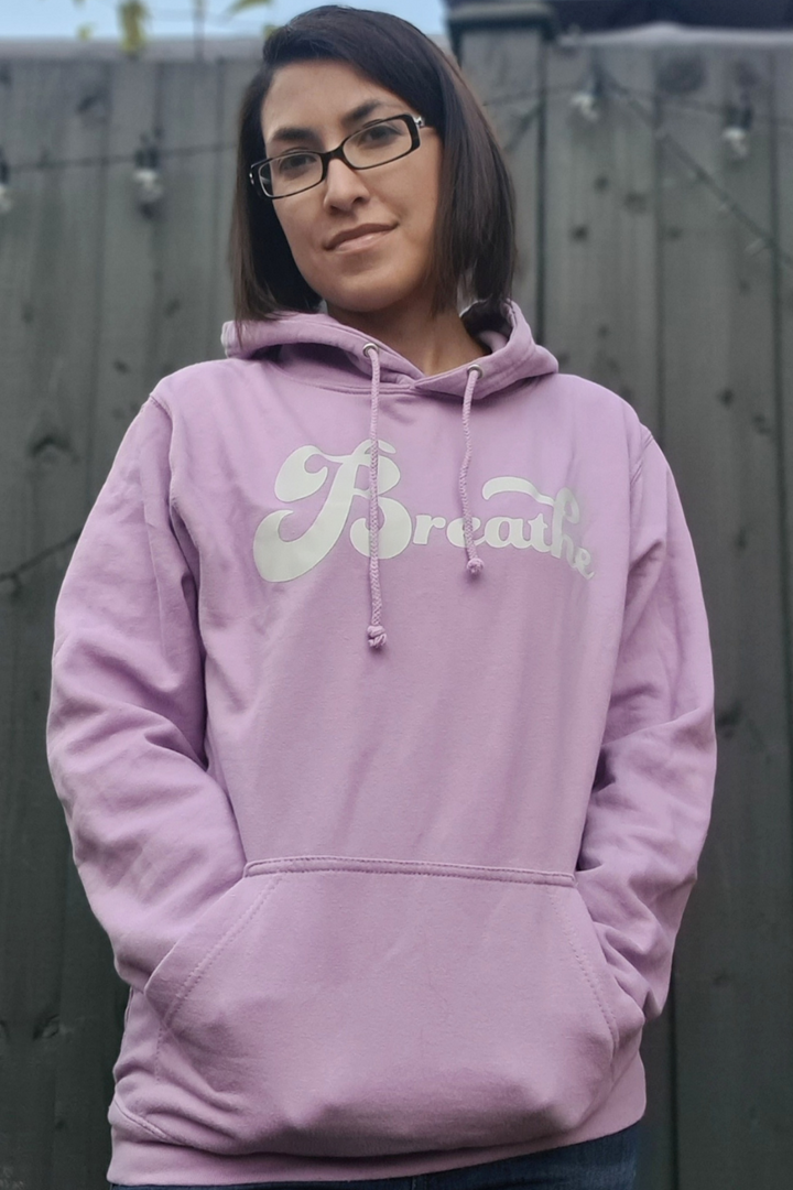 Lilac & Grey Breathe Hoodie