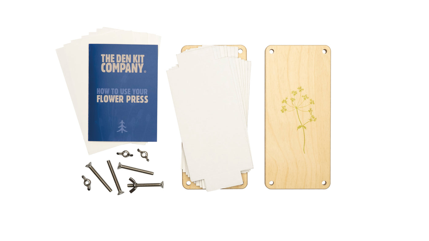 The Den Kit Co Wooden Flower Press Kit Super Mumma Nurturing Mums Mental Wellbeing
